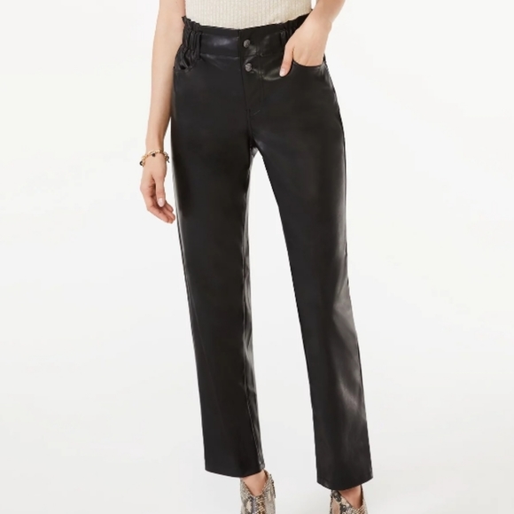 SCOOP High Rise Straight Black Pants Size 20 - Picture 1 of 9